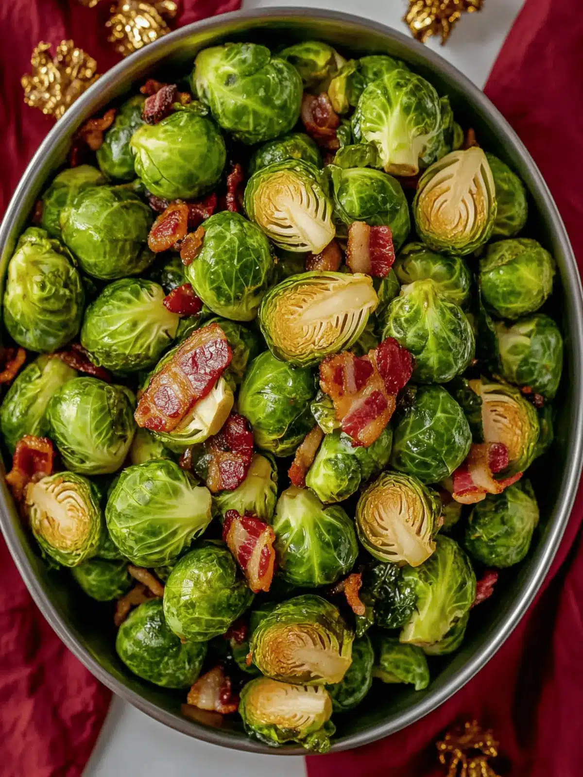 Bacon Brussels Sprouts: Irresistibly Crispy Holiday Delight 2 Bacon Brussels Sprouts