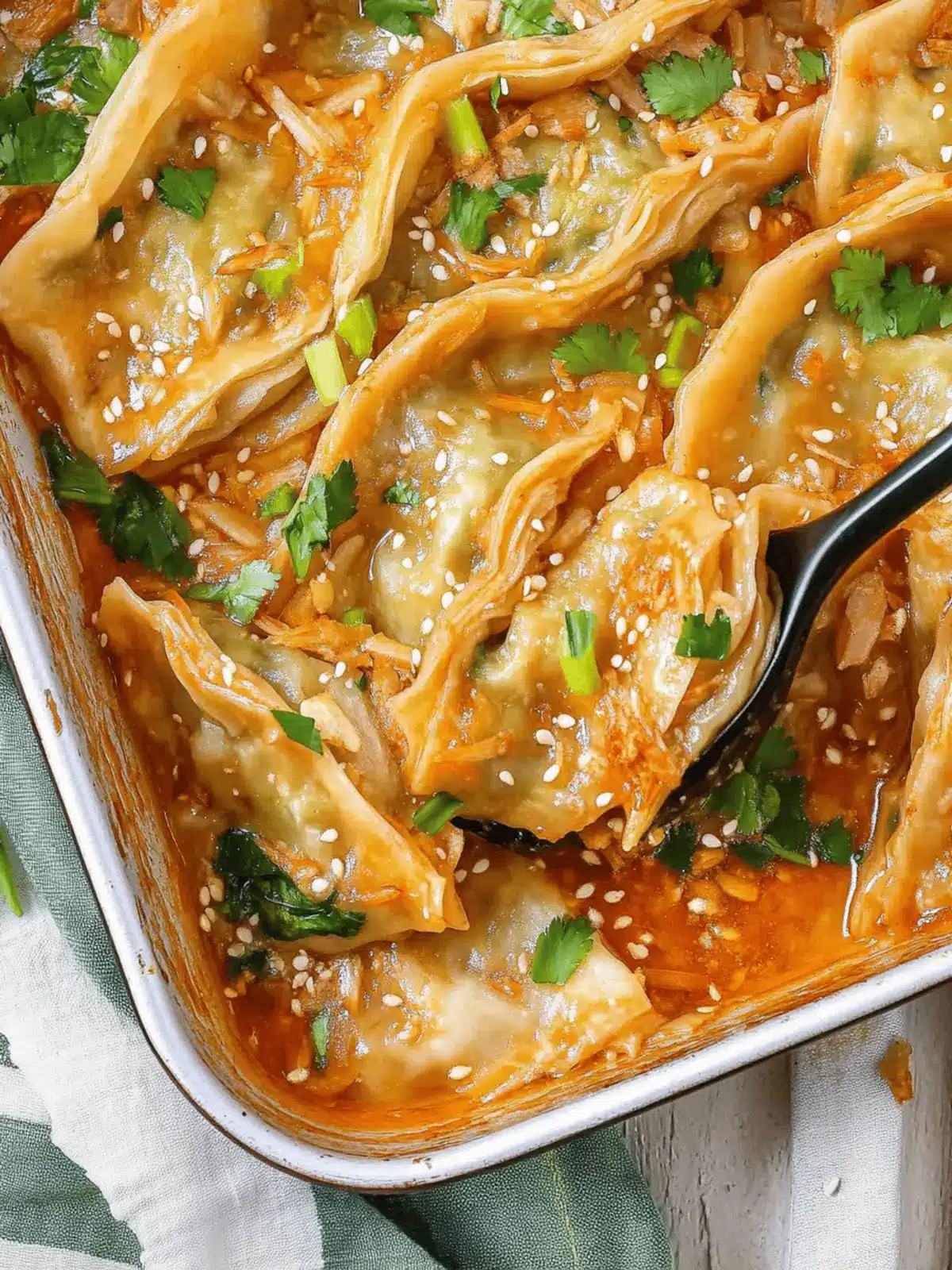 Creamy Dumpling Bake: The Viral One Pan Dinner You Need! 4 Dumpling Bake (Viral One Pan Dumplings)