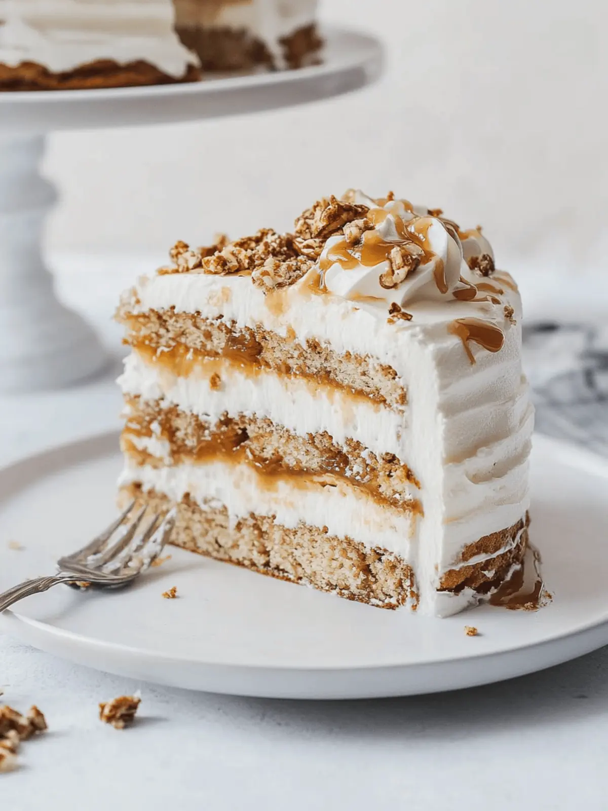 Indulge in Caramel Crunch Cake: Gluten-Free Delight! 2 Caramel Crunch Cake