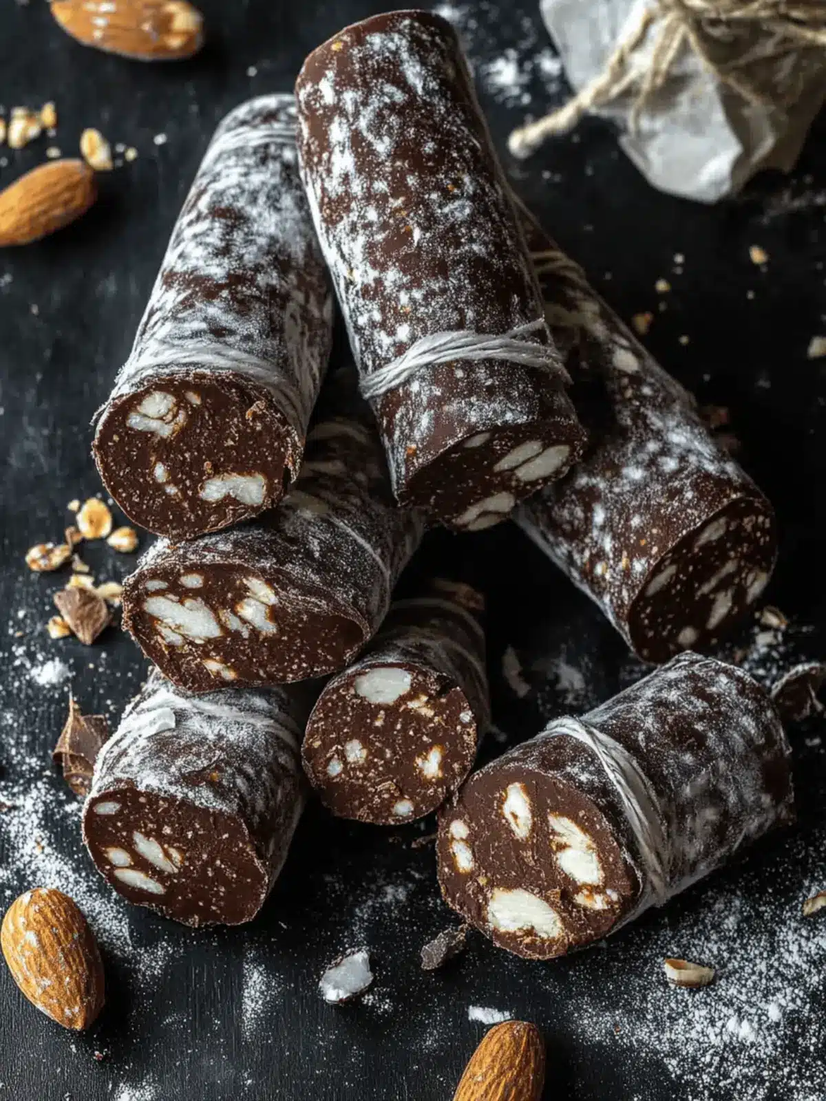 Decadent Chocolate Salami: The Ultimate No-Bake Delight 4 Chocolate Salami
