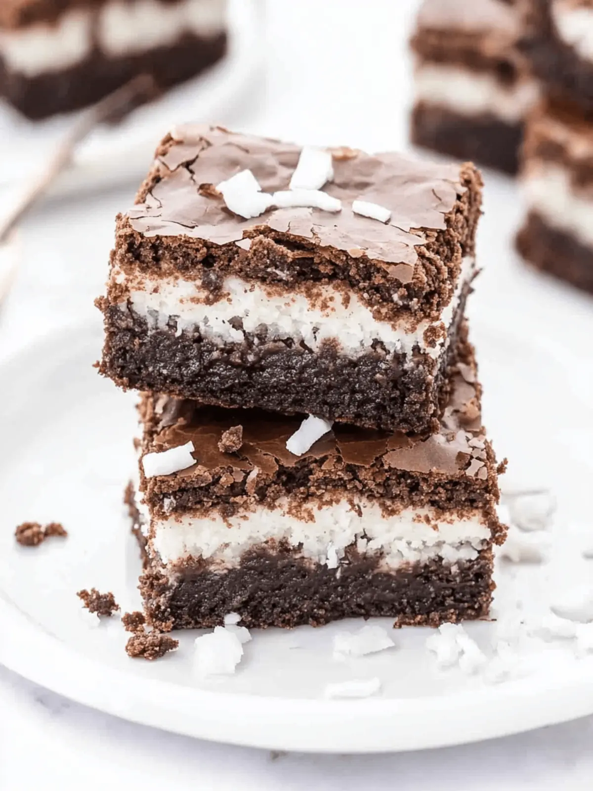 Decadent Coconut Brownies: A Sweet Escape From Fast Food 2 Coconut Brownies