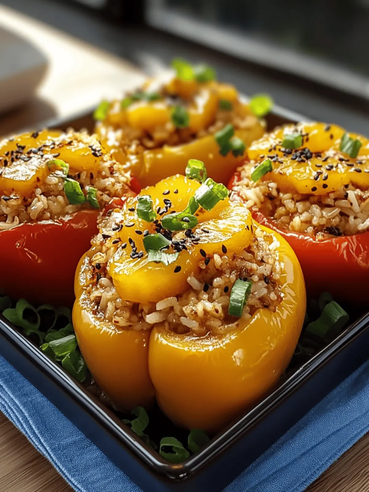 Teriyaki Pineapple Chicken & Rice Stuffed Peppers Made Easy 5 Teriyaki Pineapple Chicken & Rice Stuffed Peppers Delight