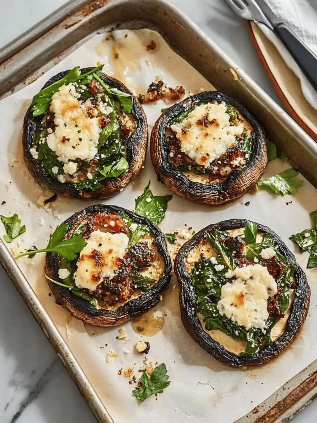 Melt-in-Your-Mouth Stuffed Portobello Mushrooms Delight 2 Stuffed Portobello Mushrooms