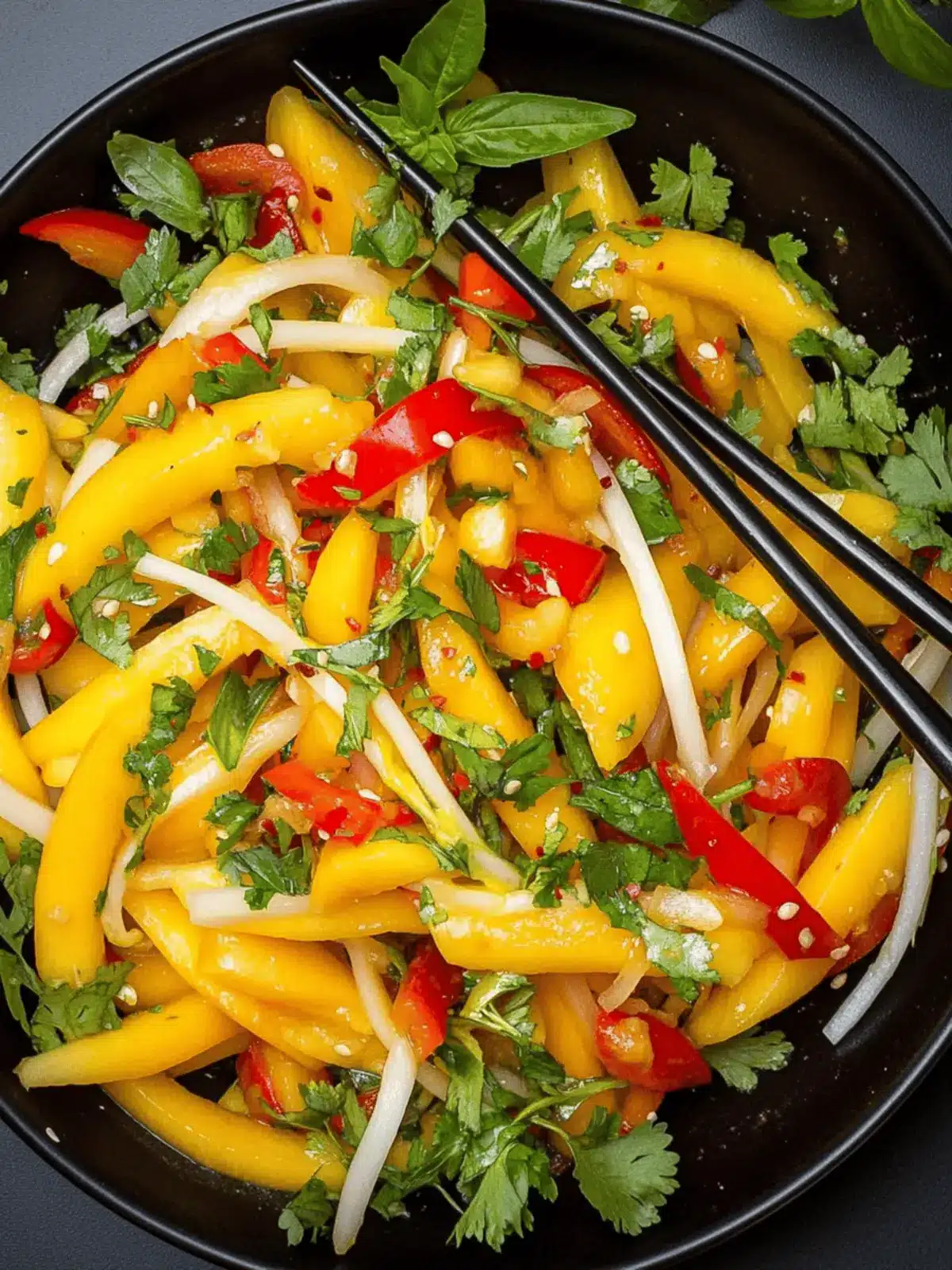 Fresh and Zesty Simple Thai Mango Salad You’ll Love 2 Simple Thai Mango Salad