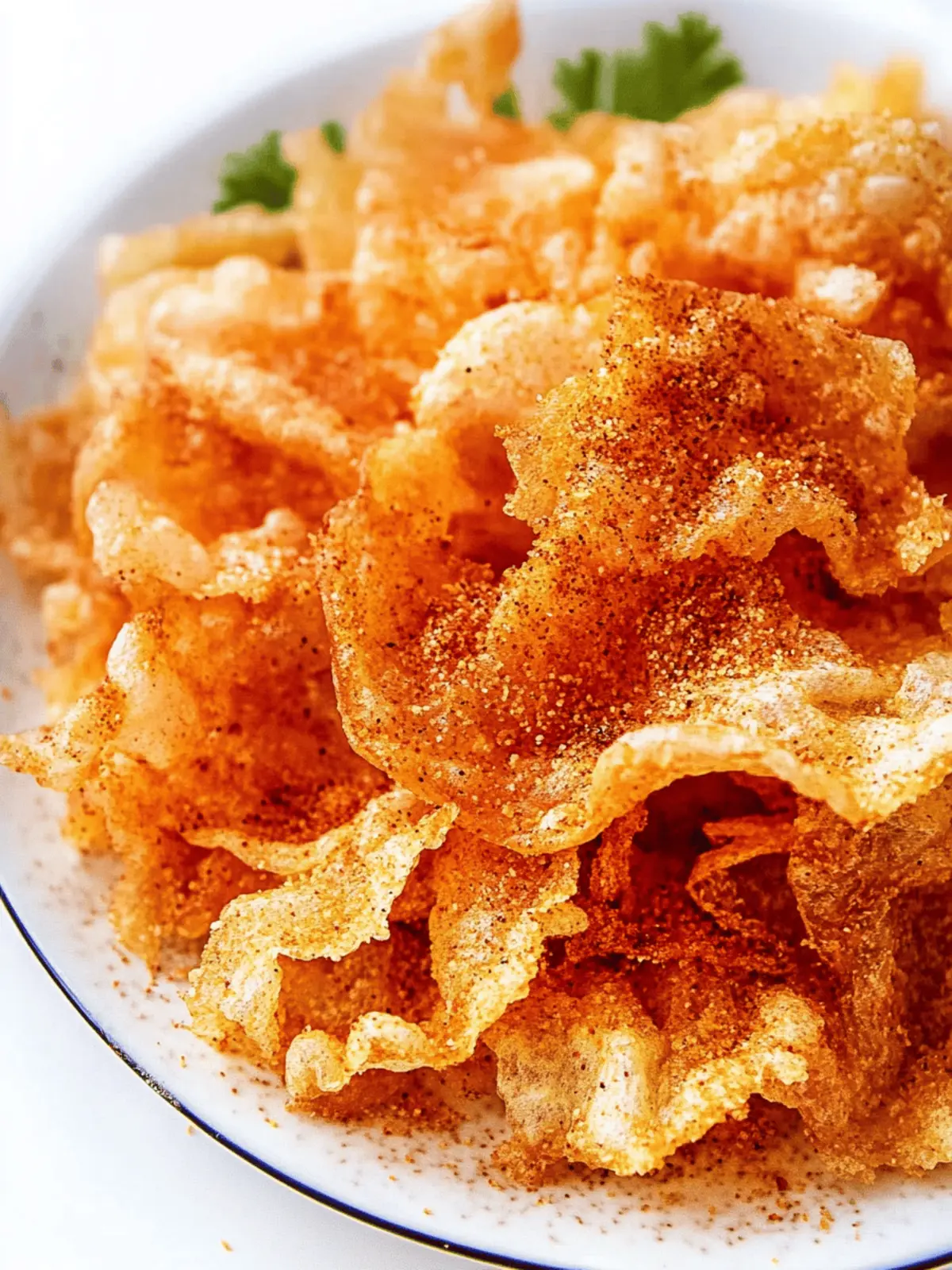Crispy Vegan Pork Rinds: Crunchy Fried Rice Paper Bliss 3 Vegan Pork Rinds (Fried Rice Paper)
