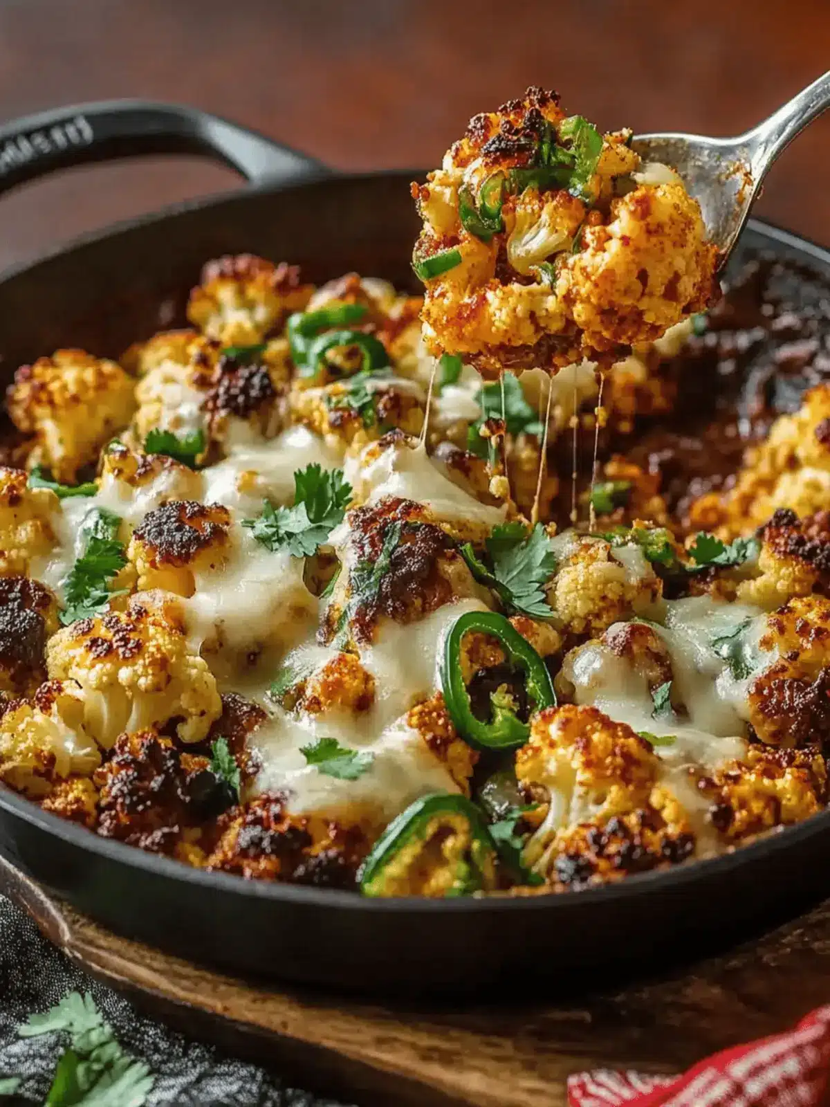 Spicy Skillet Cauliflower Bake That Will Ignite Your Tastebuds 2 Spicy Skillet Cauliflower Bake