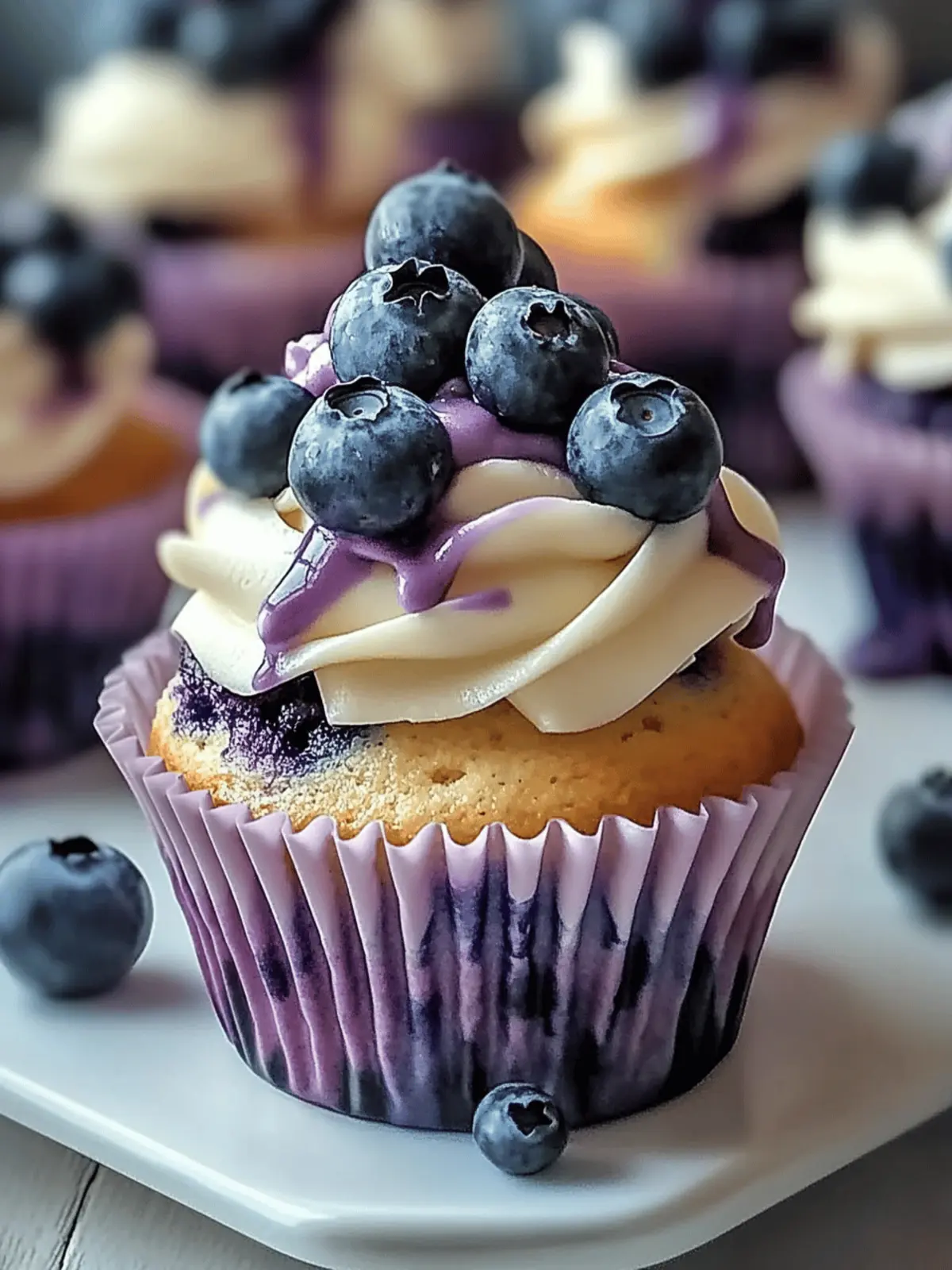 White Chocolate Blueberry Cupcakes That Steal the Show 2 White Chocolate Blueberry Cupcakes
