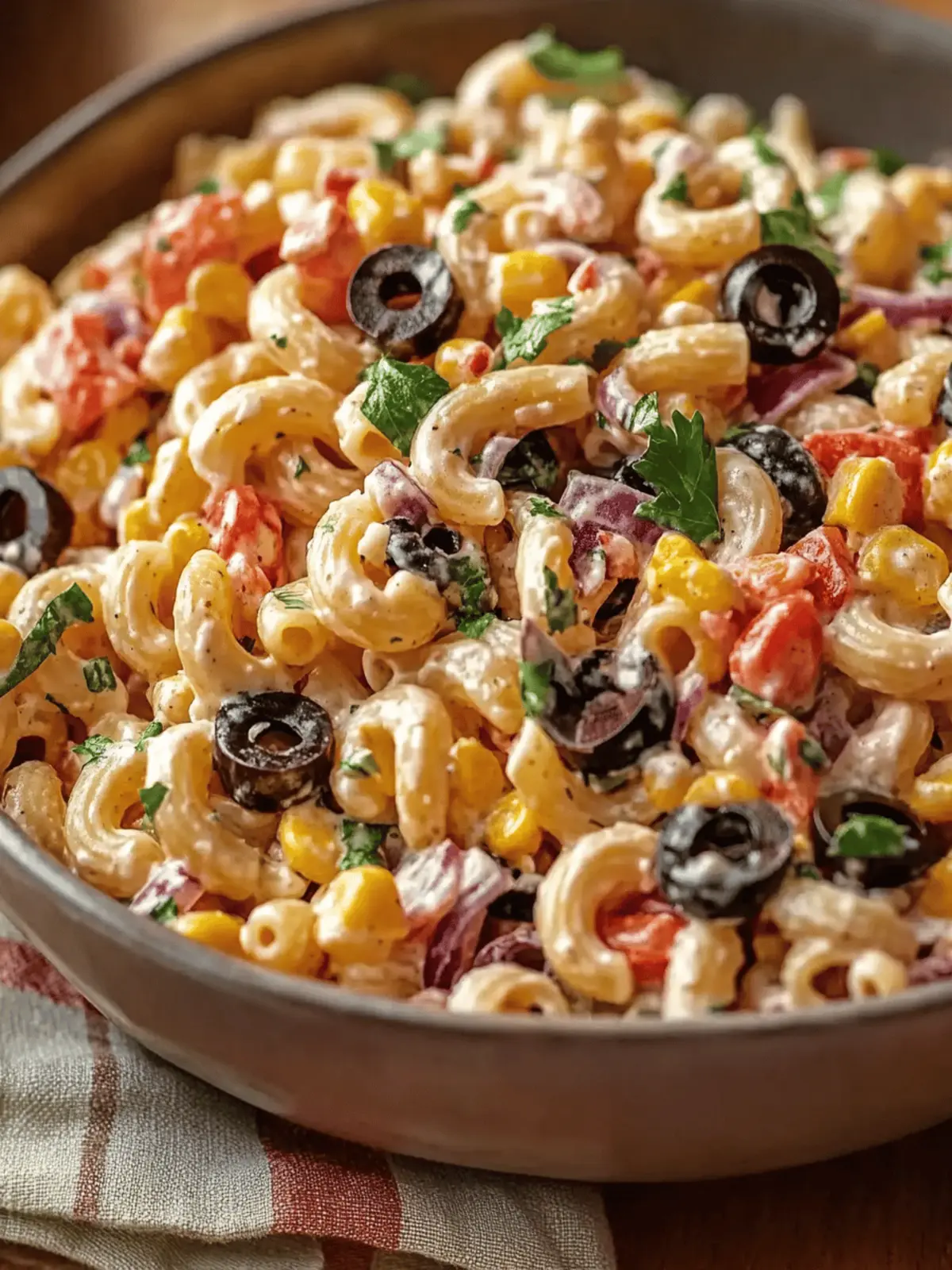 Delicious Southwestern Pasta Salad with Beans and Fresh Corn 3 Southwestern Pasta Salad