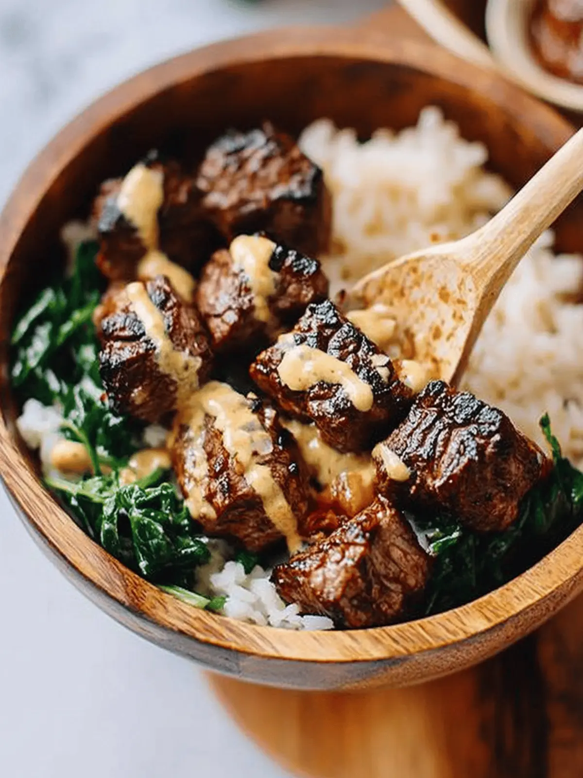 Savory Steak Bites with Miso Ginger Dressing You'll Love 5 Steak Bites with Miso Ginger Dressing