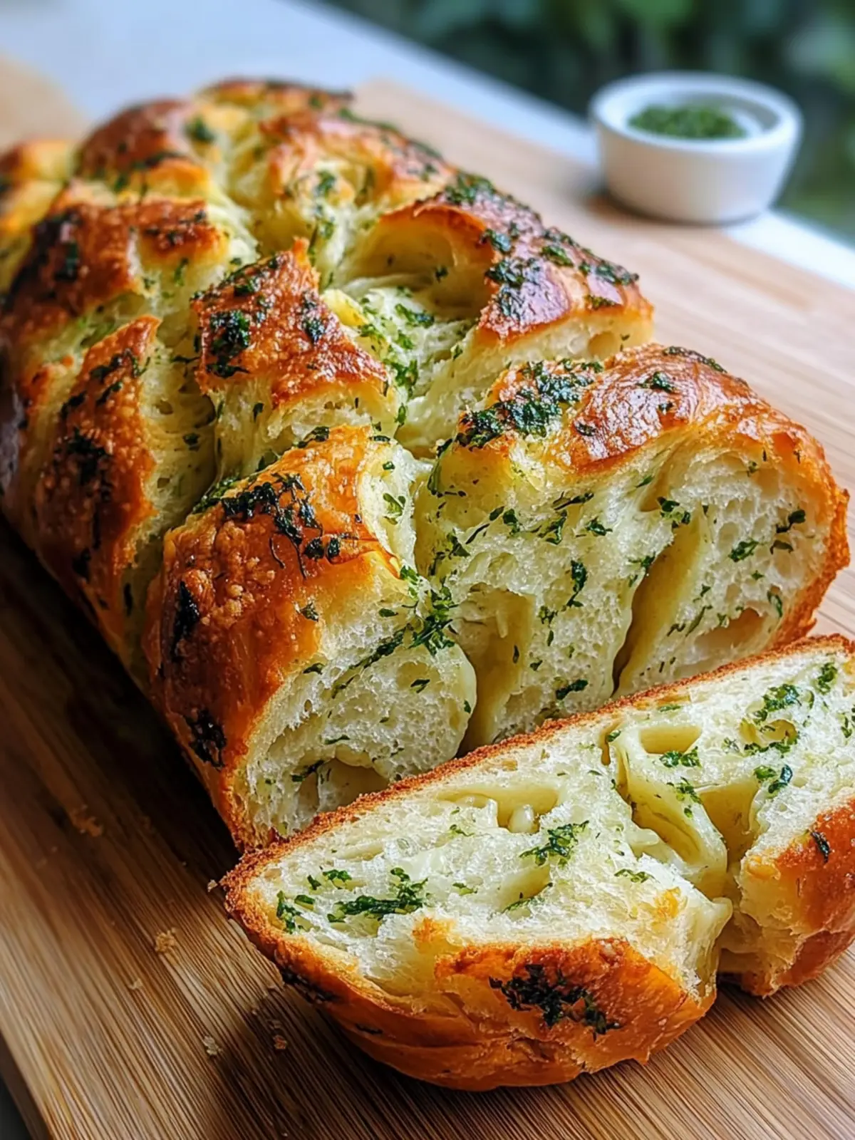 Mouthwatering Swirled Garlic Herb and Cheese Bread Recipe 4 Swirled Garlic Herb and Cheese Bread