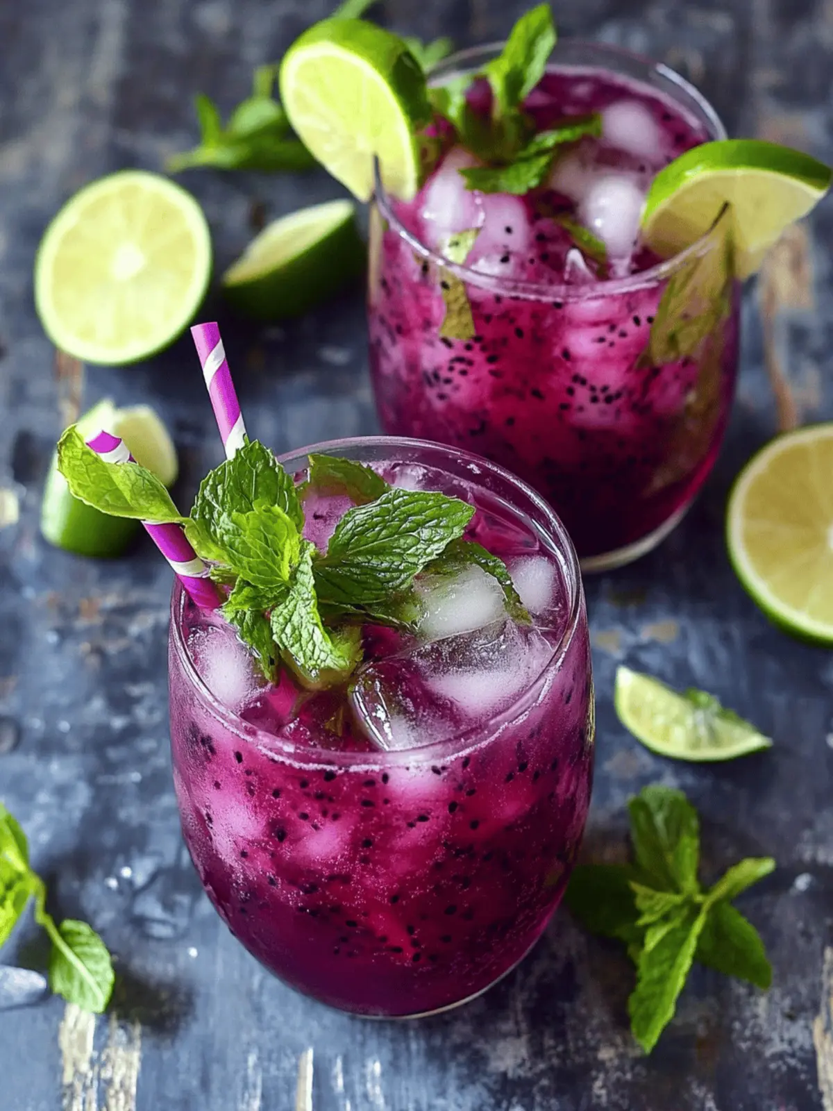Revitalize Your Summer with a Dragon Fruit Mojito Delight 2 Dragon Fruit Mojito