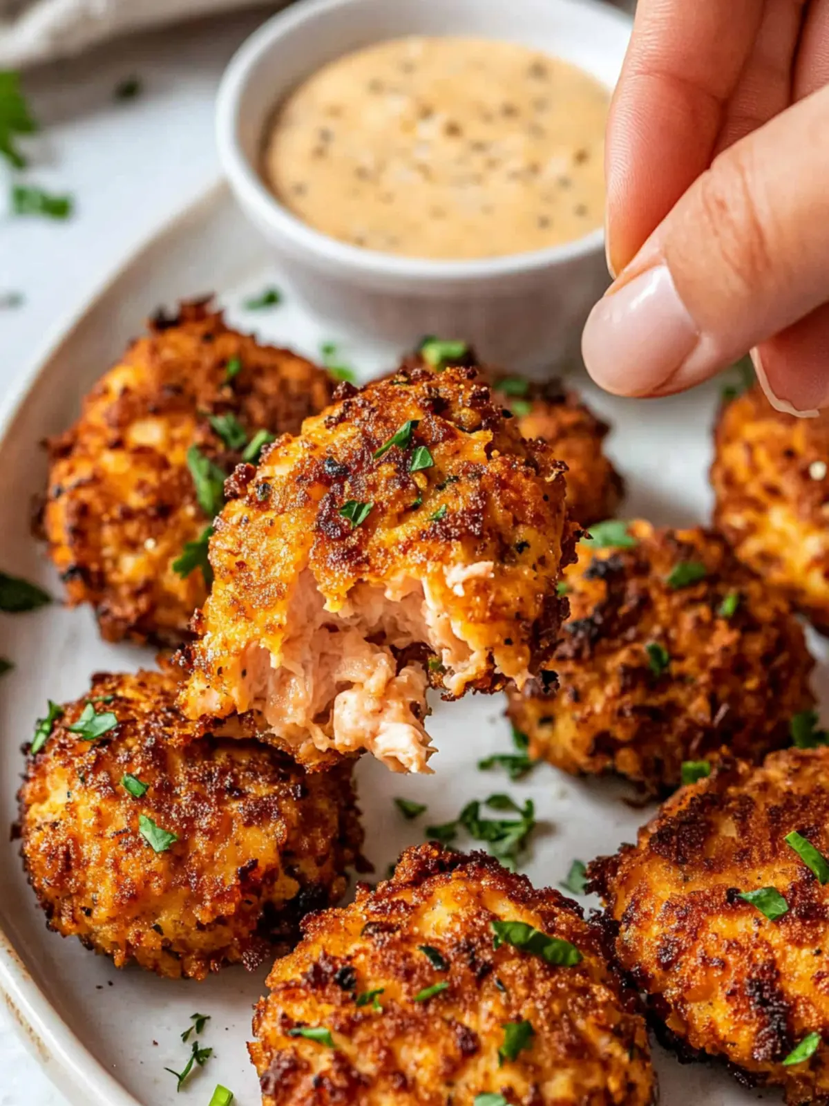 Crispy Pan Fried Salmon Croquettes to Brighten Your Dinner 5 Crispy Pan Fried Salmon Croquettes