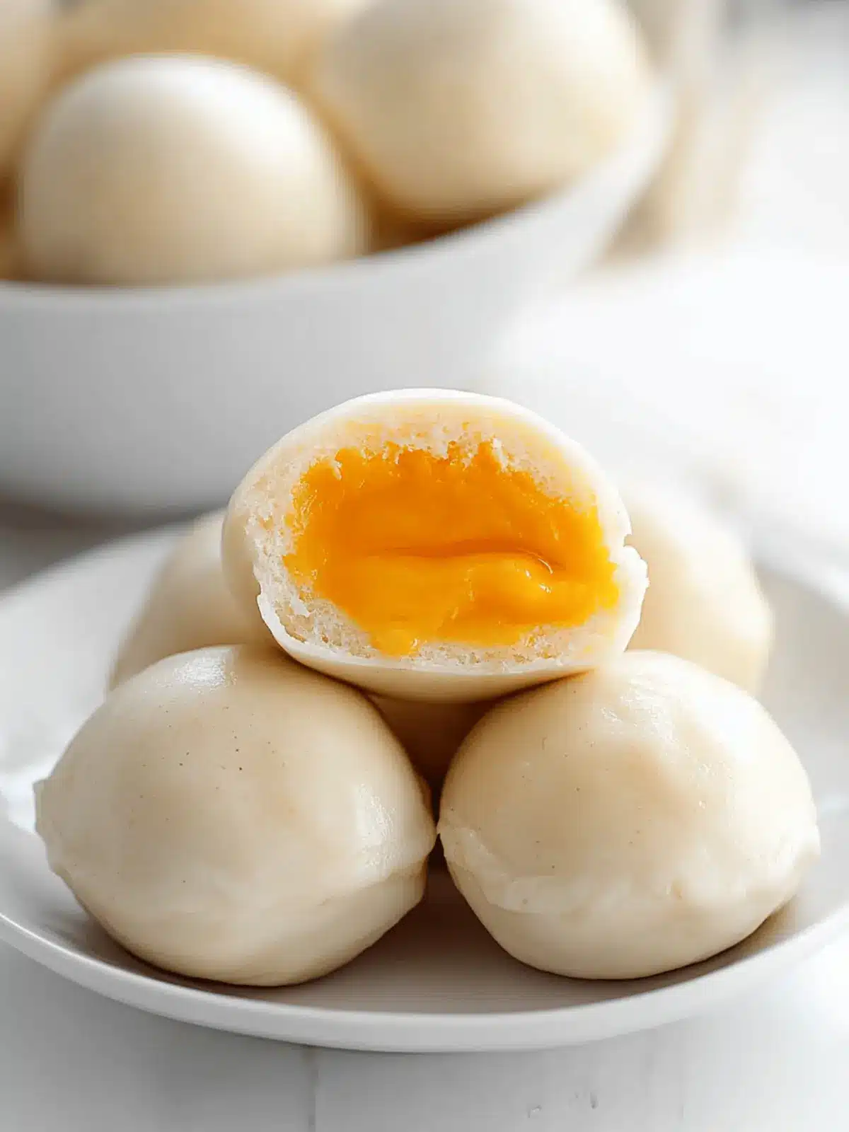 Delicious Salted Egg Yolk Custard Buns You'll Crave Every Time 5 alted Egg Yolk Custard Buns (Liusha Bao)