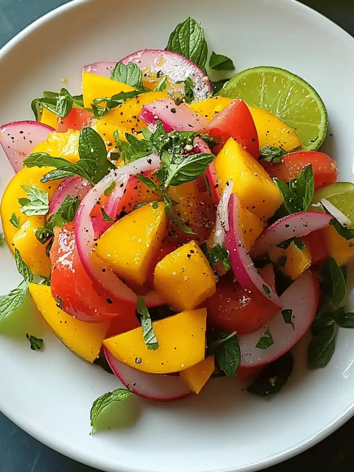 Zesty Refreshing Mango Salad Recipe with Lime Dressing Delight 2 Refreshing Mango Salad Recipe with Lime Dressing