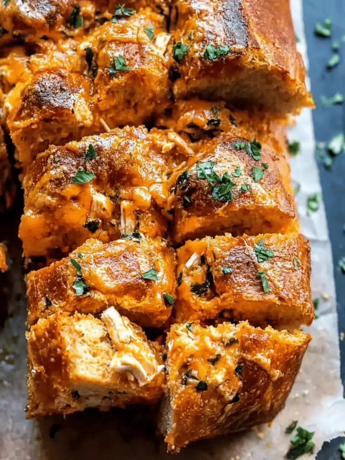 Buffalo Ranch Chicken Pull Apart Bread for Game Day Fun 2 Buffalo Ranch Chicken Pull Apart Bread