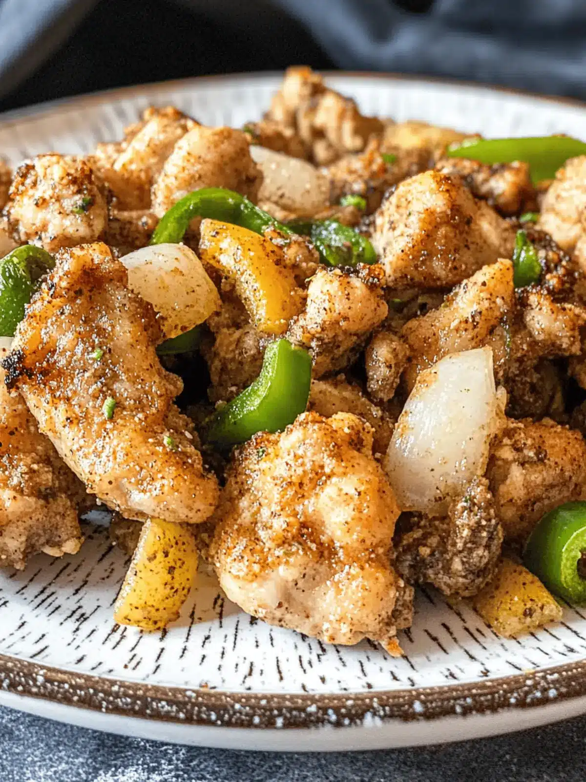 Savory Salt and Pepper Chicken with Vibrant Veggies! 3 Salt and Pepper Chicken