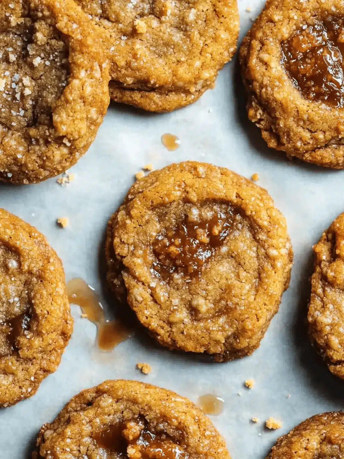 Salty Sweet Sesame Cookies with Rich Caramel Delight 3 Salted Caramel Sesame Cookies