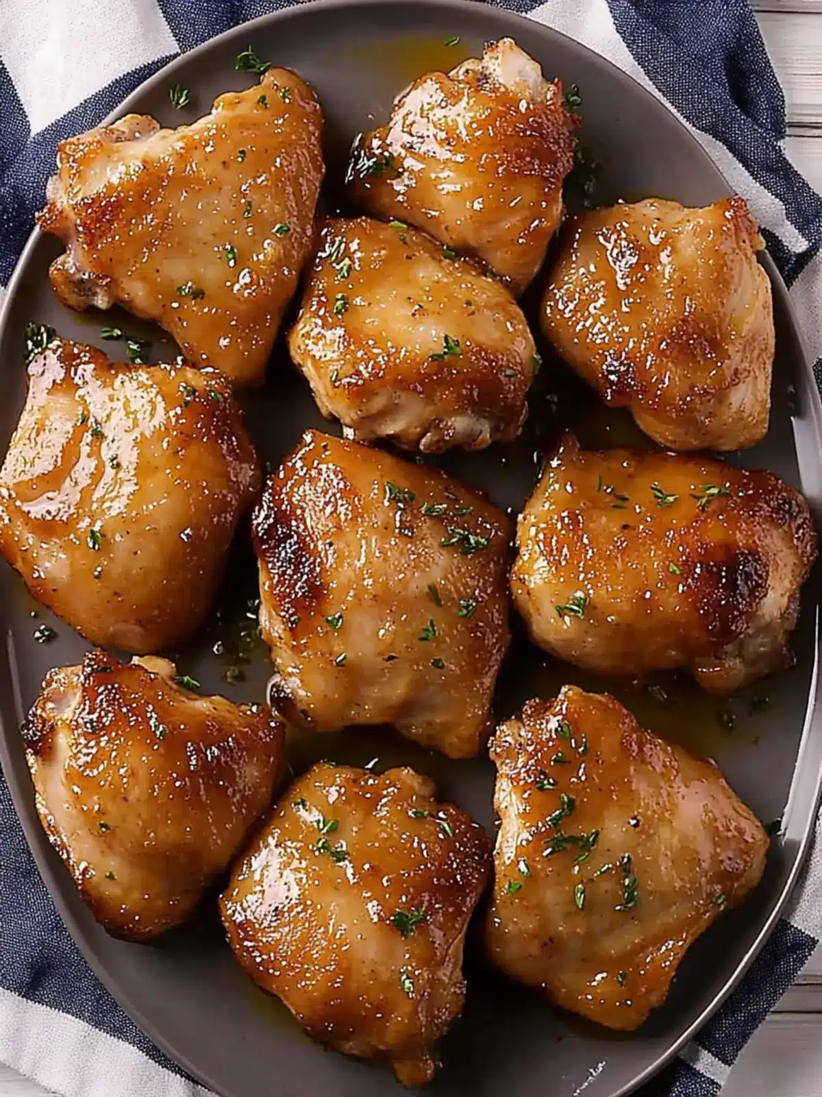Delicious Baked Boneless Chicken Thighs in Honey Garlic Sauce 5 Baked Boneless Chicken Thighs