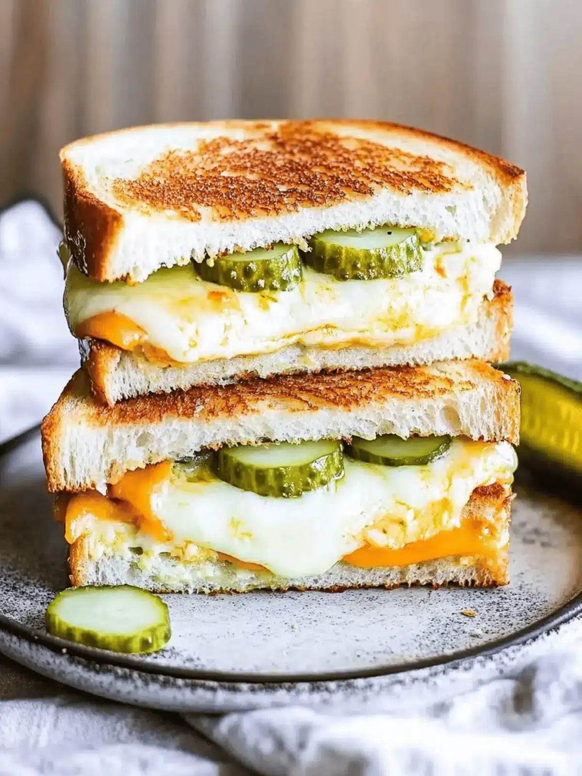 Irresistible Pickle Grilled Cheese Sandwich You’ll Crave! 2 Pickle Grilled Cheese Sandwich