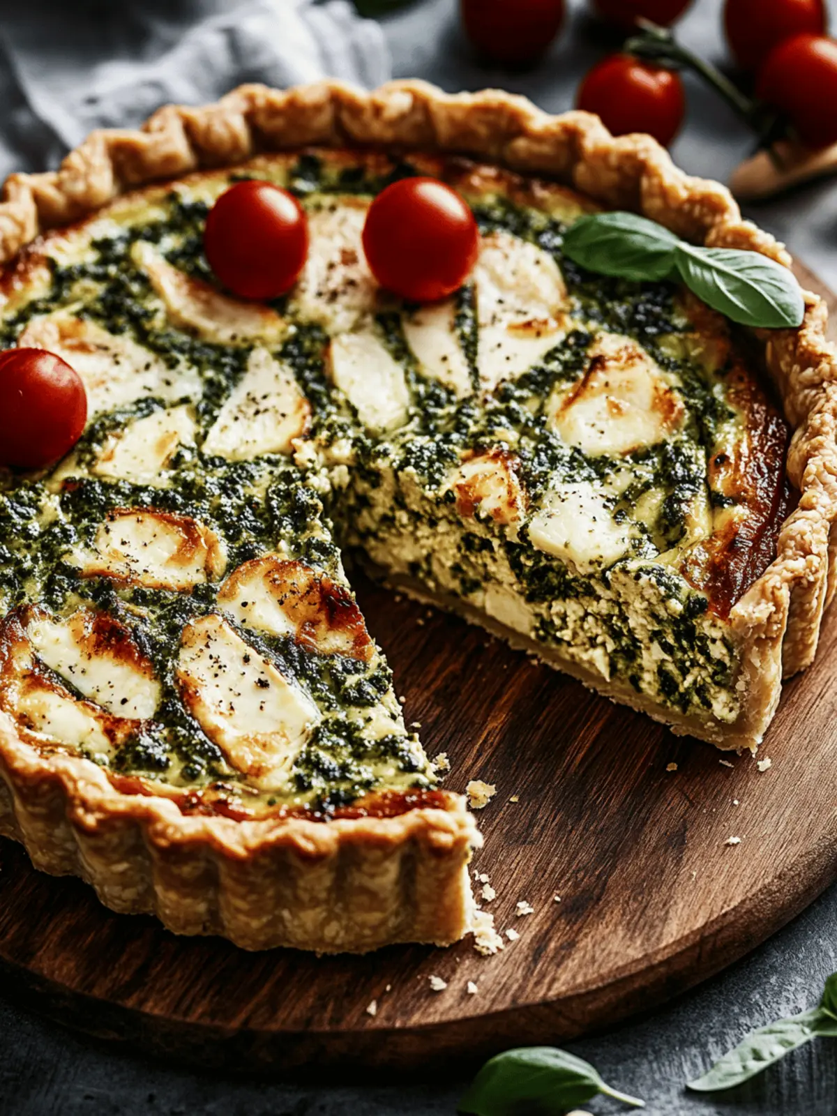 Pesto Chicken Quiche: Easy Gourmet Delight for Any Meal 4 Pesto Chicken Quiche