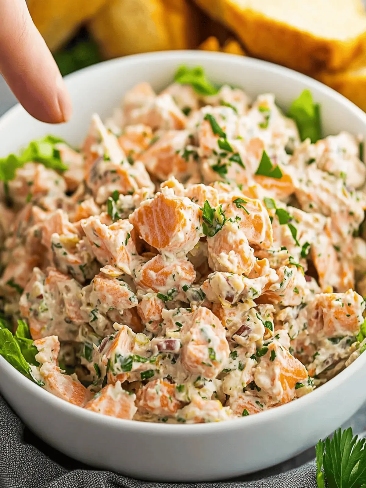 Delicious Canned Salmon Salad with Creamy Dill Twist 2 Canned Salmon Salad