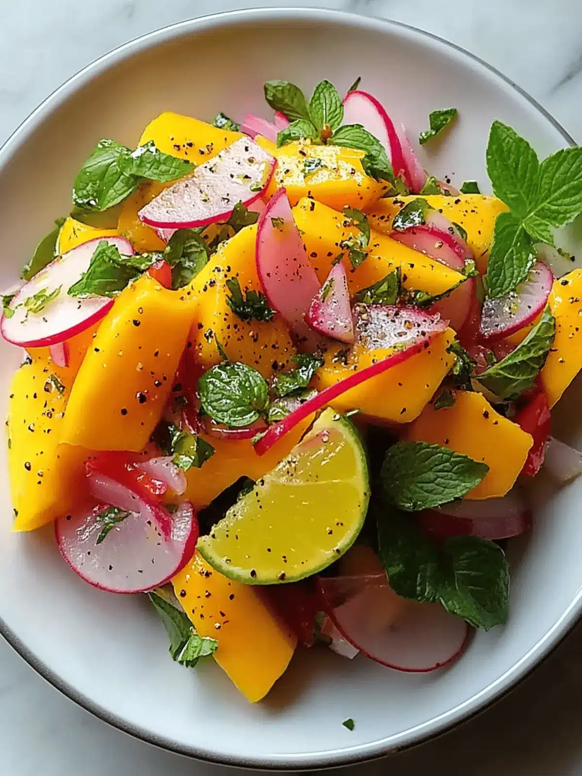 Zesty Refreshing Mango Salad Recipe with Lime Dressing Delight 4 Refreshing Mango Salad Recipe with Lime Dressing