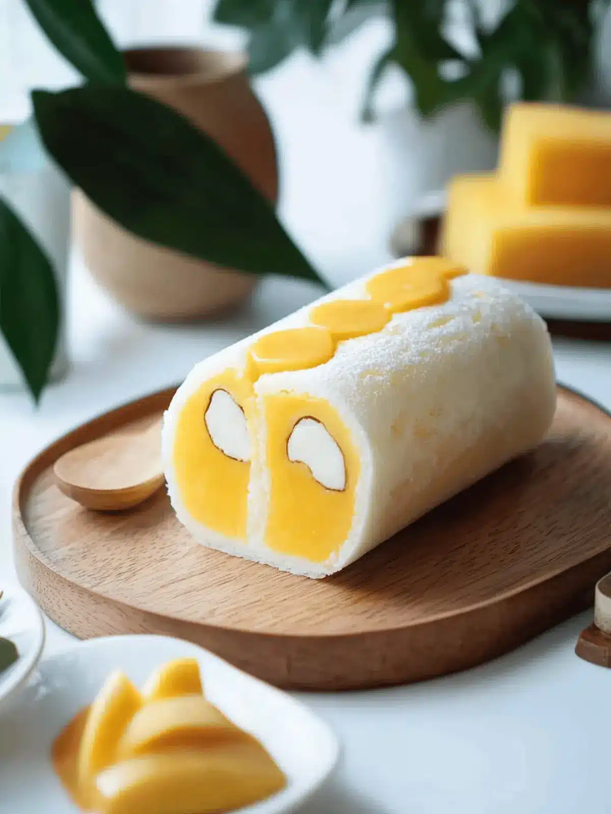 Fresh Mango Cream Roll Japanese Style: A Sweet Delight to Enjoy 4 Fresh Mango Cream Roll Japanese Style