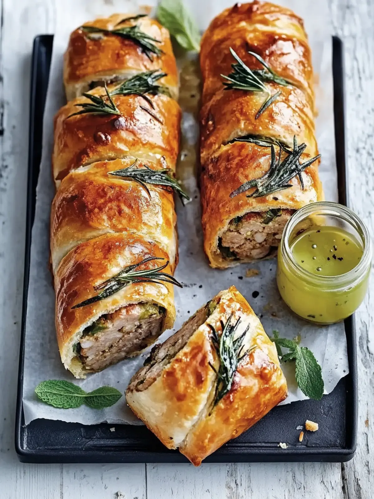 Irresistible Lamb, Rosemary and Mint Sausage Rolls Recipe 2 Lamb, Rosemary and Mint Sausage Rolls