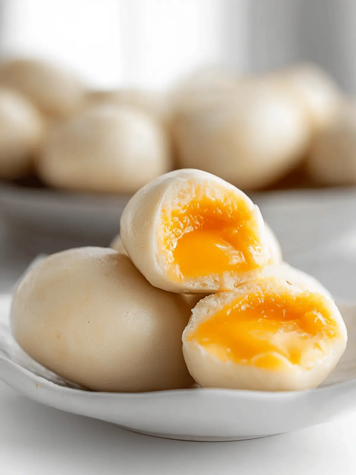 Delicious Salted Egg Yolk Custard Buns You'll Crave Every Time 2 alted Egg Yolk Custard Buns (Liusha Bao)