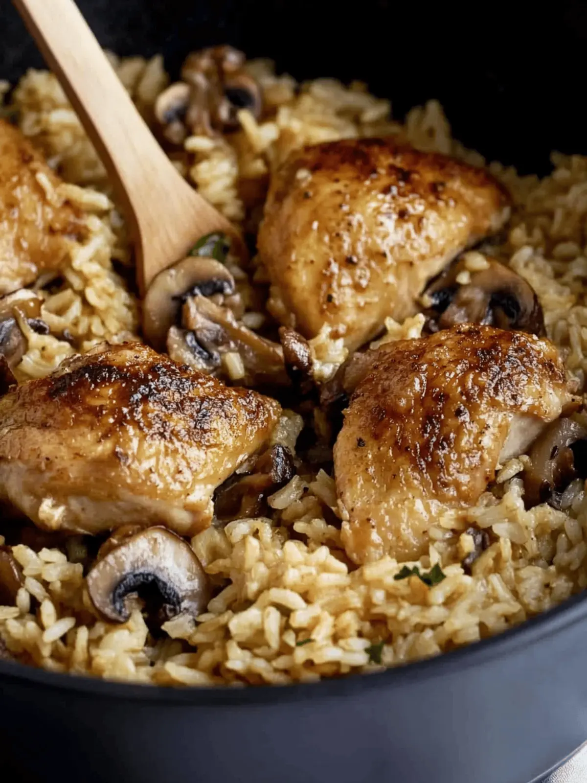 One Pot Mushroom Chicken and Rice for Cozy Nights In 2 One Pot Mushroom Chicken and Rice