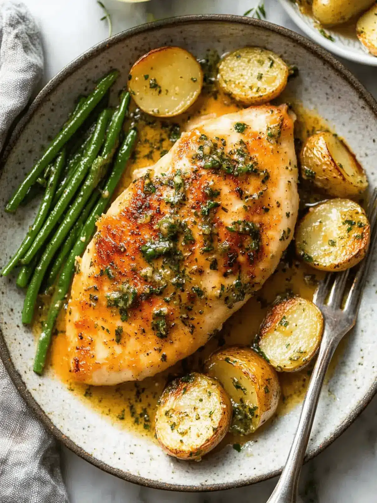 Savor Skillet Chicken with Garlic Herb Butter Sauce Tonight 3 Skillet Chicken with Garlic Herb Butter Sauce