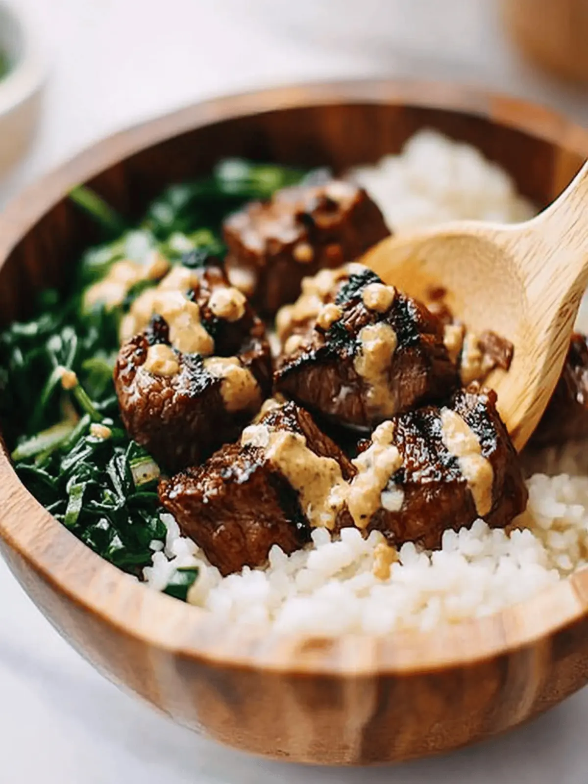 Savory Steak Bites with Miso Ginger Dressing You'll Love 4 Steak Bites with Miso Ginger Dressing
