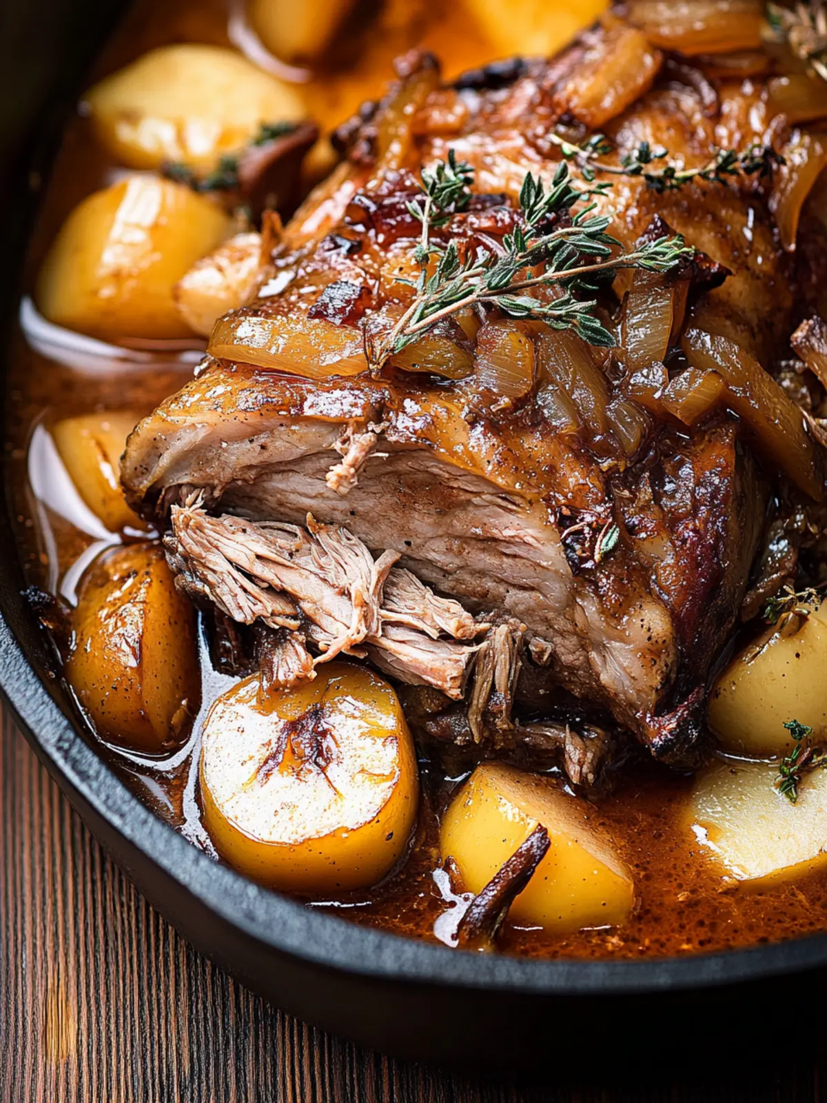 Apple Cider Braised Pork Shoulder: A Comforting Delight 3 APPLE CIDER BRAISED PORK SHOULDER