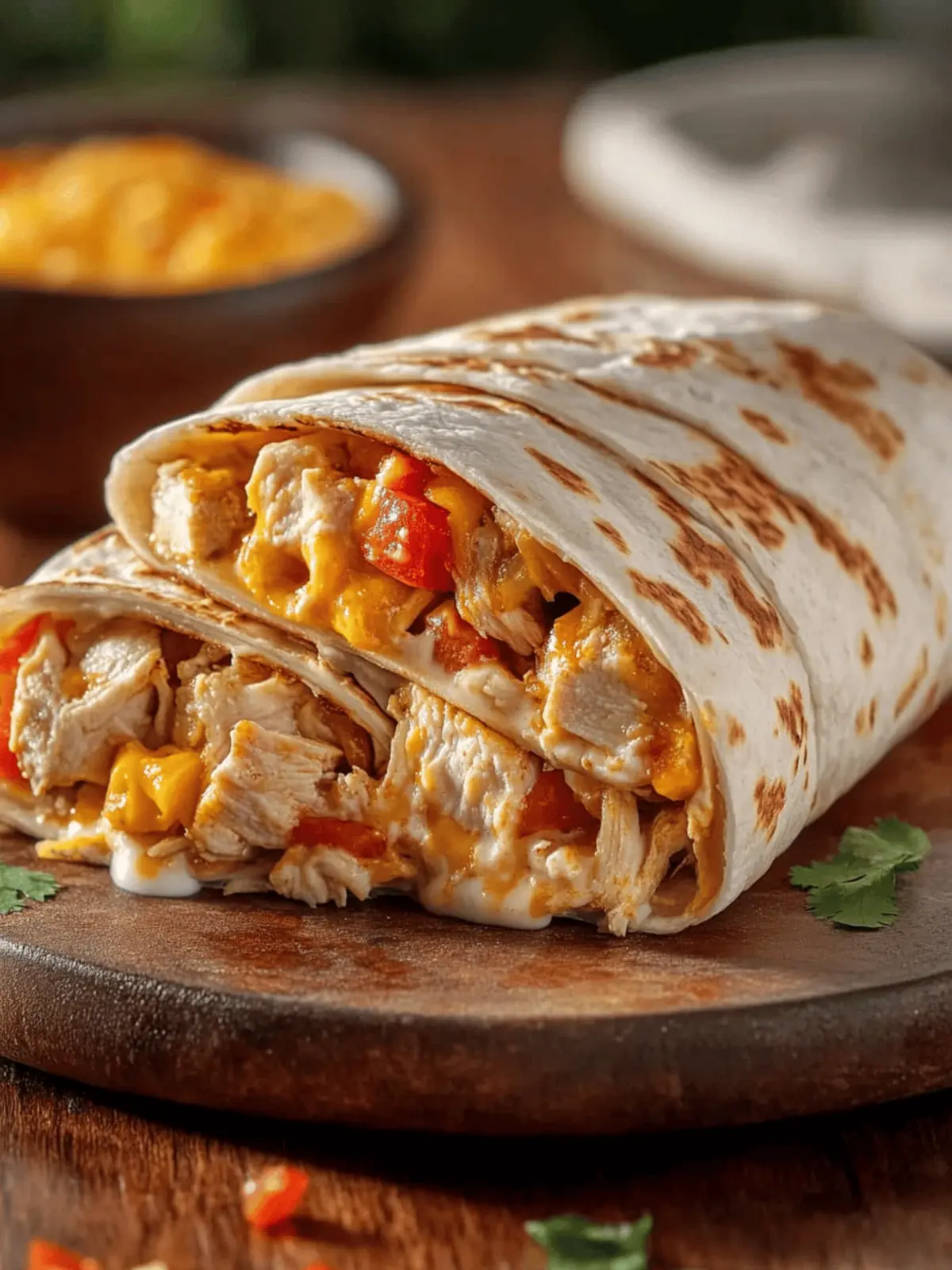 Perfectly Juicy Loaded Chicken and Cheese Burrito Bliss 3 Perfectly Juicy Loaded Chicken and Cheese Burrito