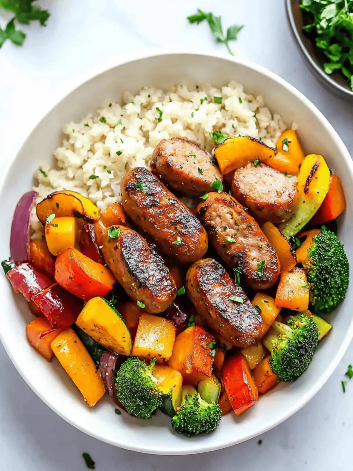 Quick 10 Minute Air Fryer Chicken Sausage and Veggies Delight 5 10 Minute Air Fryer Chicken Sausage and Veggies