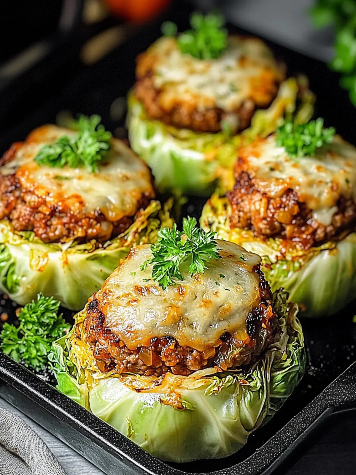 Oven-Baked Cabbage Burgers: A Healthy Twist on Comfort Food 4 Oven-Baked Cabbage Burgers