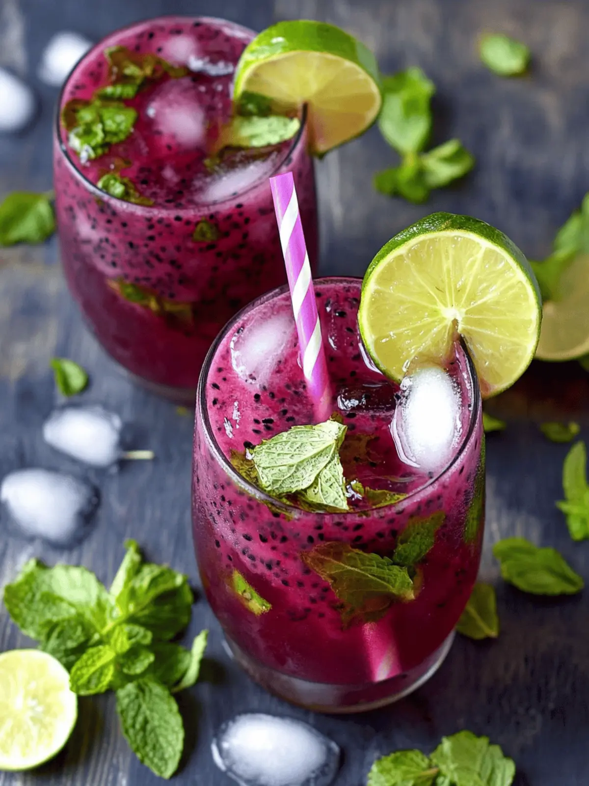 Revitalize Your Summer with a Dragon Fruit Mojito Delight 3 Dragon Fruit Mojito