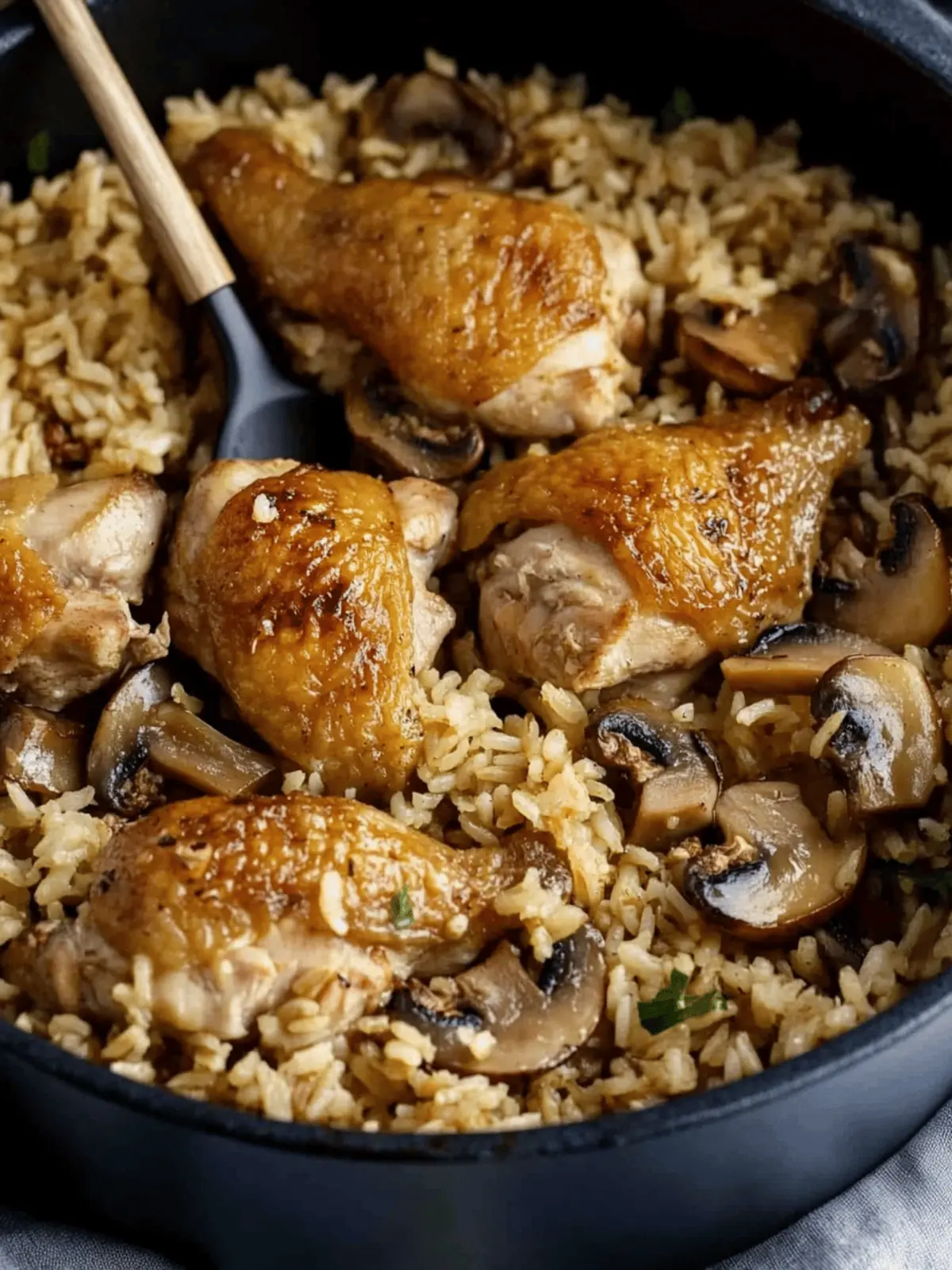 One Pot Mushroom Chicken and Rice for Cozy Nights In 3 One Pot Mushroom Chicken and Rice
