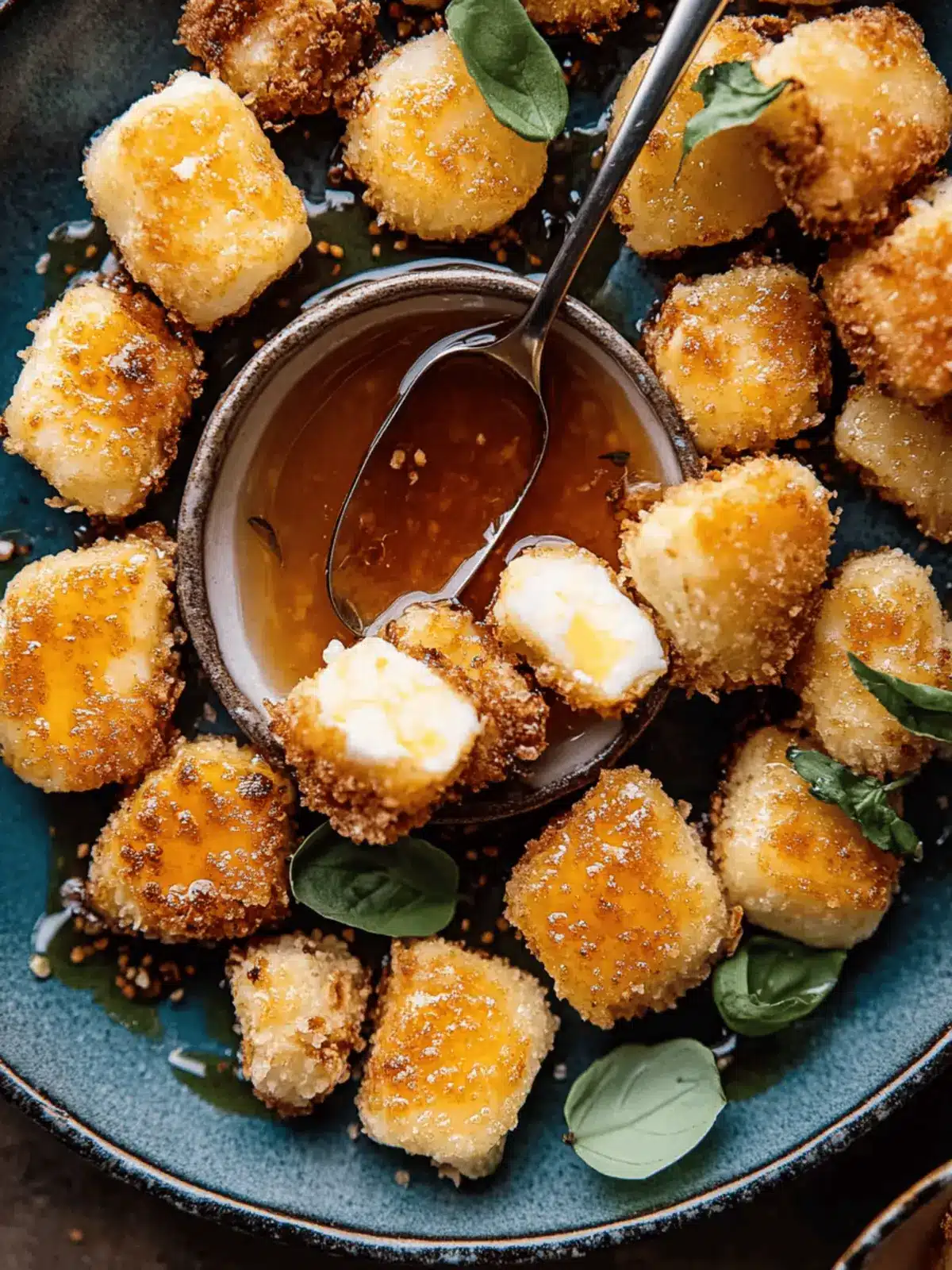 Crispy Oven Fried Halloumi Bites with Hot Honey Bliss 2 Oven Fried Halloumi Bites with Hot Honey