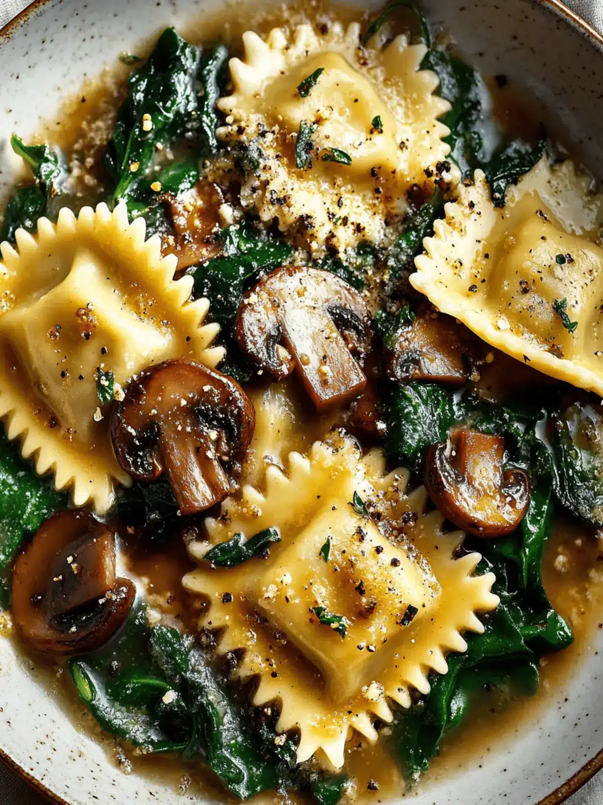 Mushroom Ravioli with Spinach: Creamy Comfort in Every Bite 4 Mushroom Ravioli with Spinach