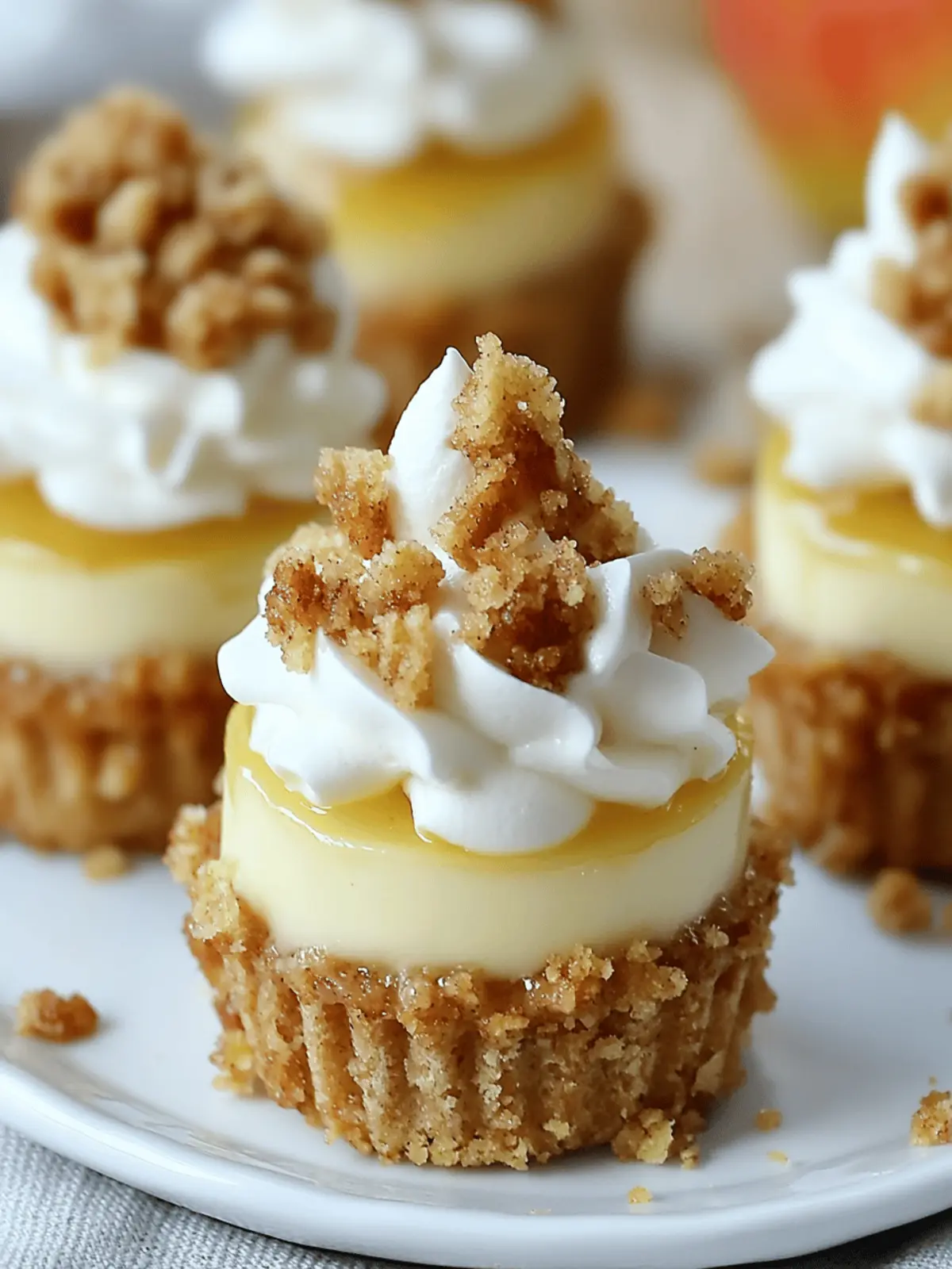 Easy Apple Crisp Mini Cheesecakes That Steal the Show 4 Easy Apple Crisp Mini Cheesecakes