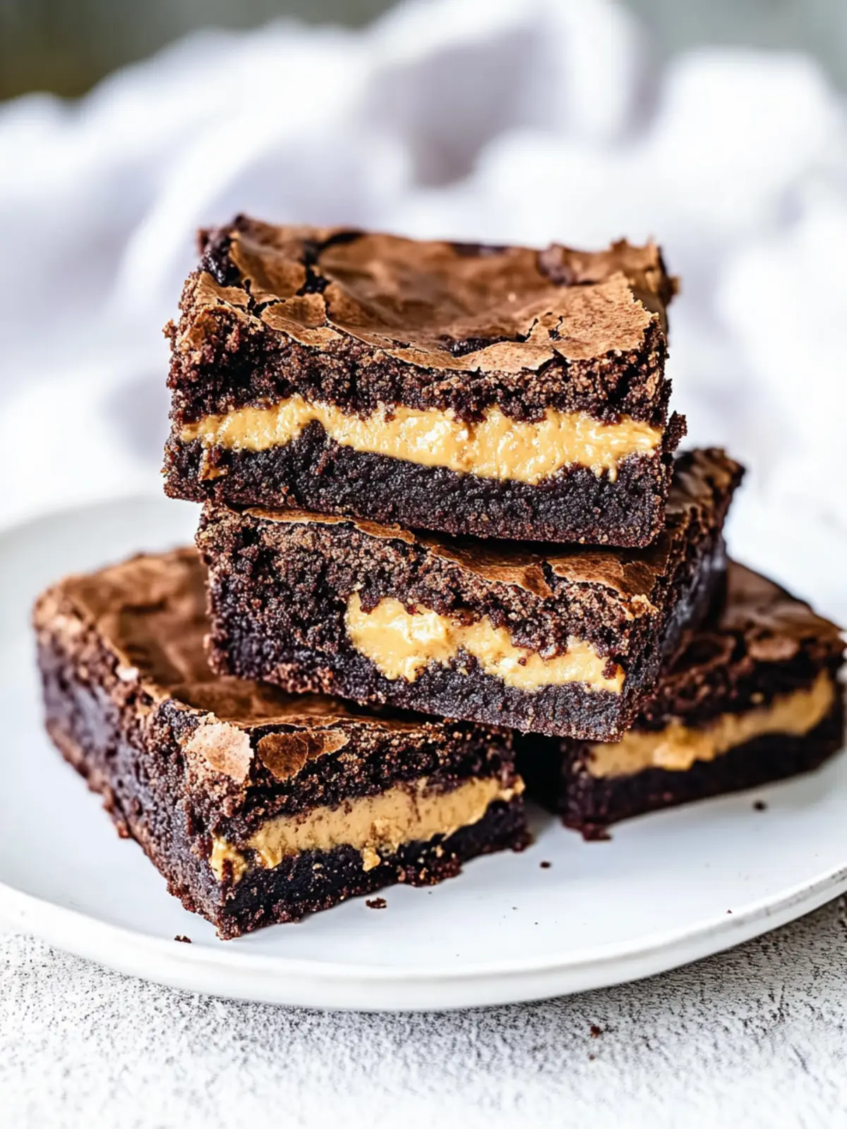 Decadent Peanut Butter Stuffed Brownies You’ll Crave! 3 Peanut Butter Stuffed Brownies