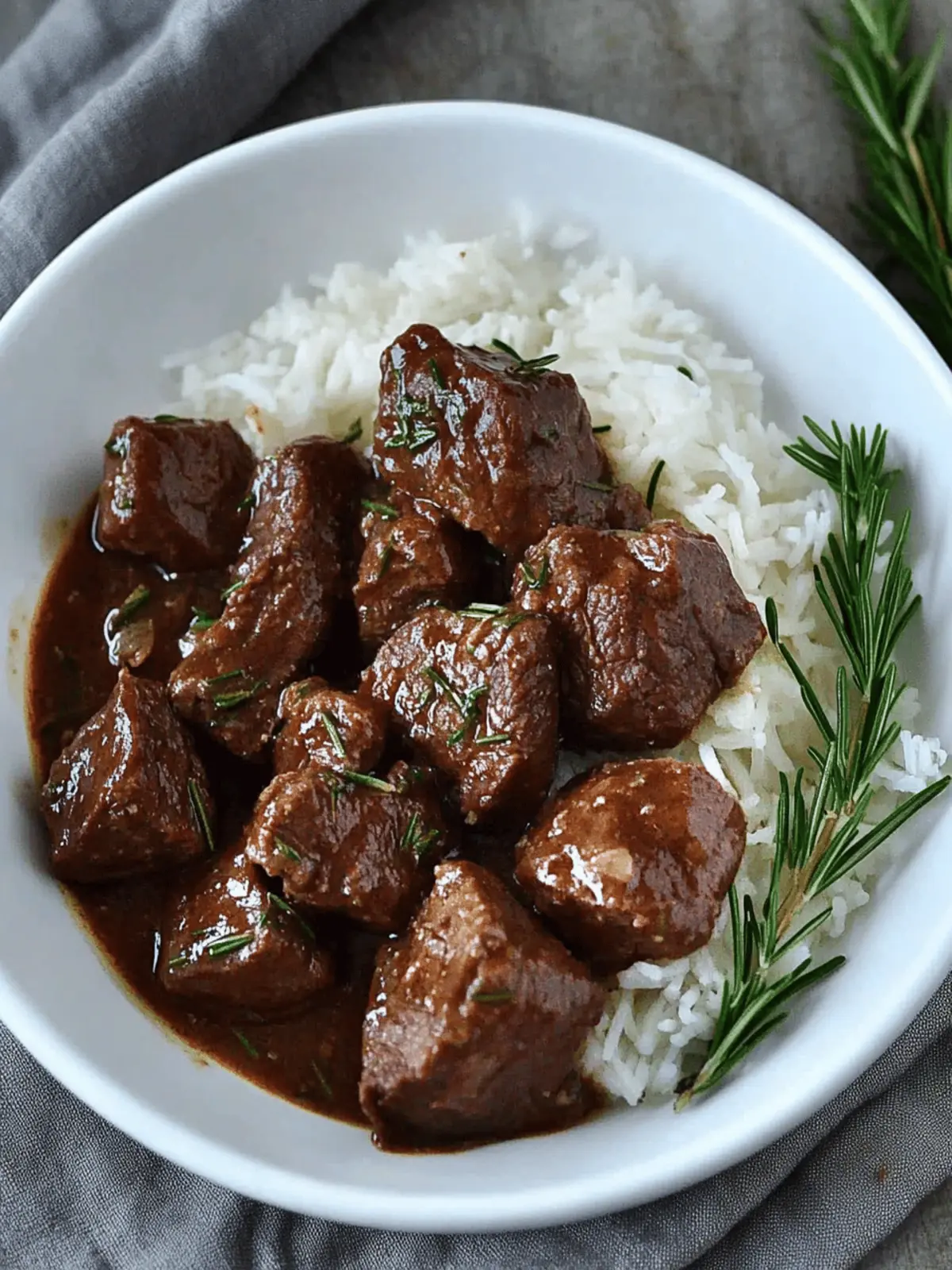 Garlic and Rosemary Beef Tips for Ultimate Comfort Food Bliss 2 Garlic and Rosemary Beef Tips