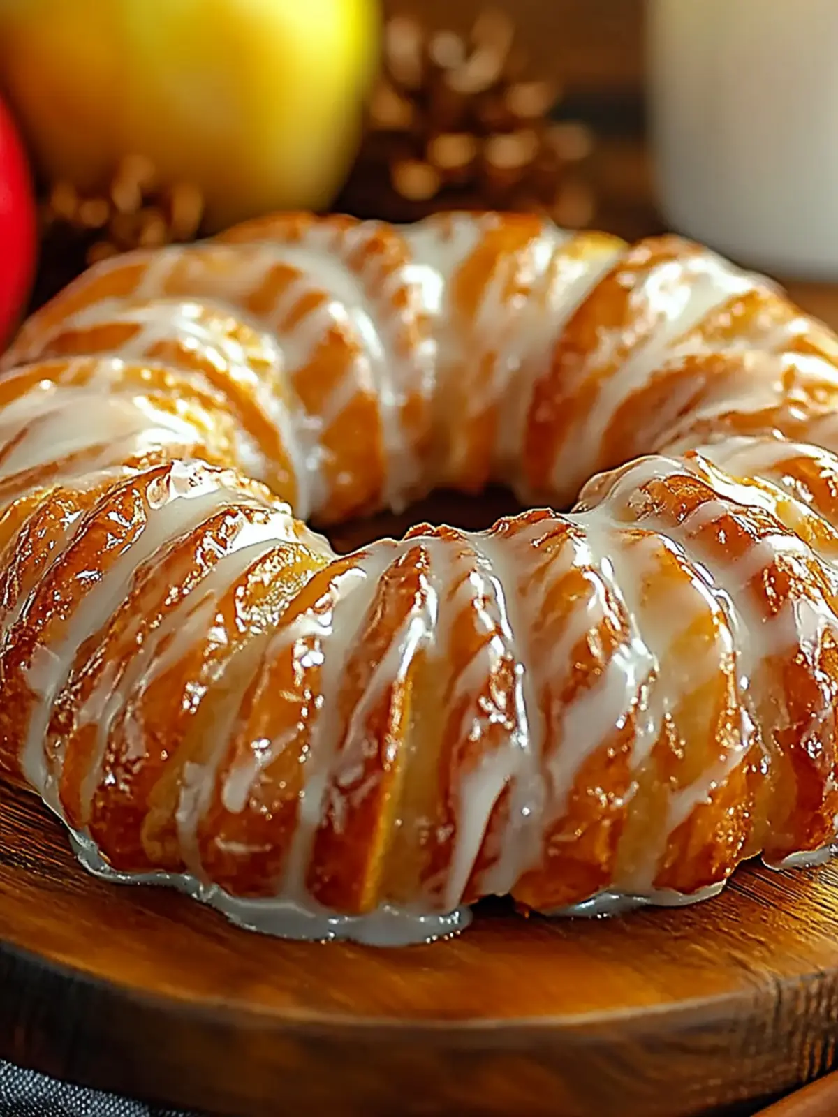 Delicious Homemade Apple Kringle with Vanilla Glaze Magic 2 Homemade Apple Kringle with Vanilla Glaze