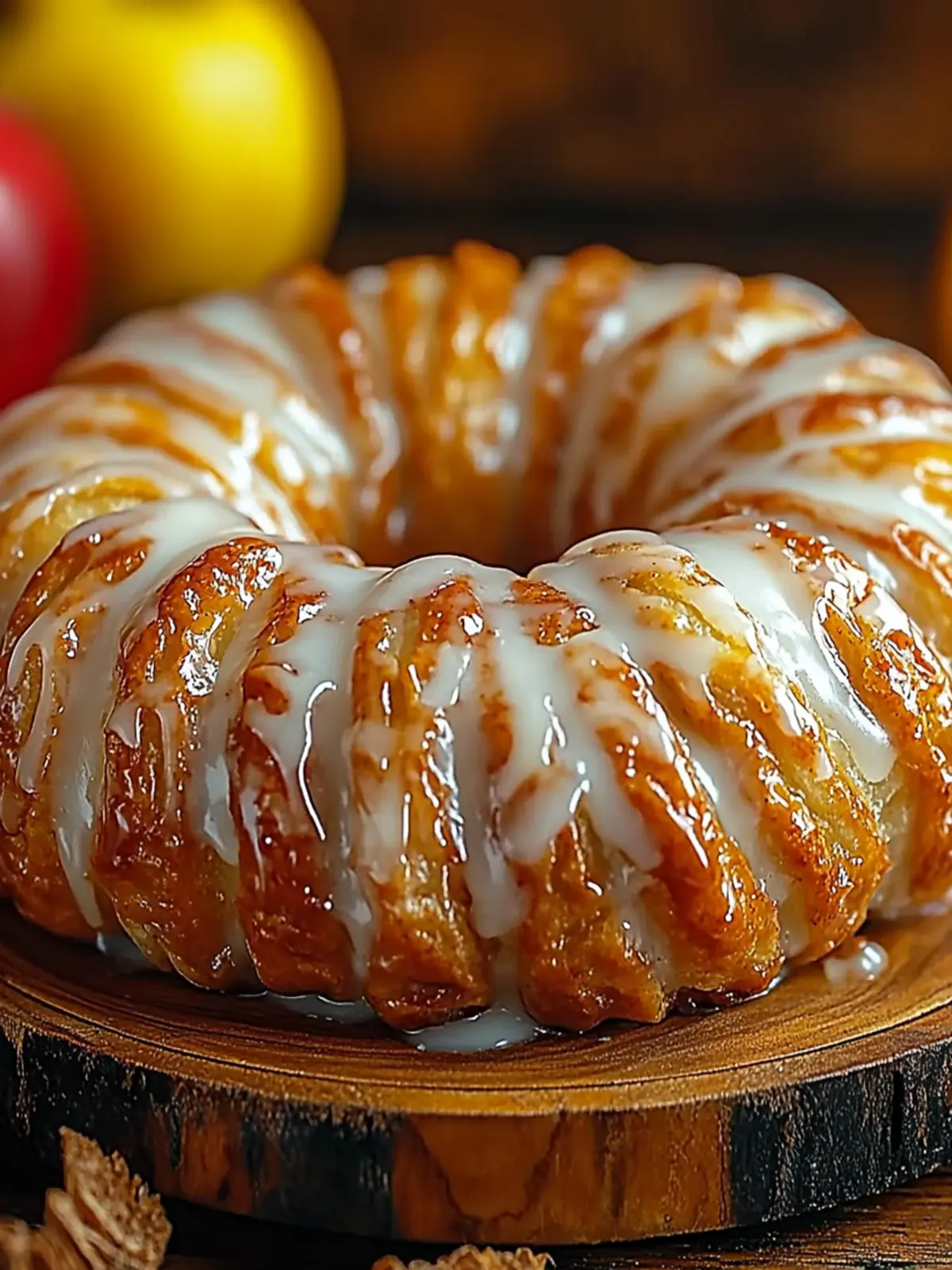 Delicious Homemade Apple Kringle with Vanilla Glaze Magic 3 Homemade Apple Kringle with Vanilla Glaze