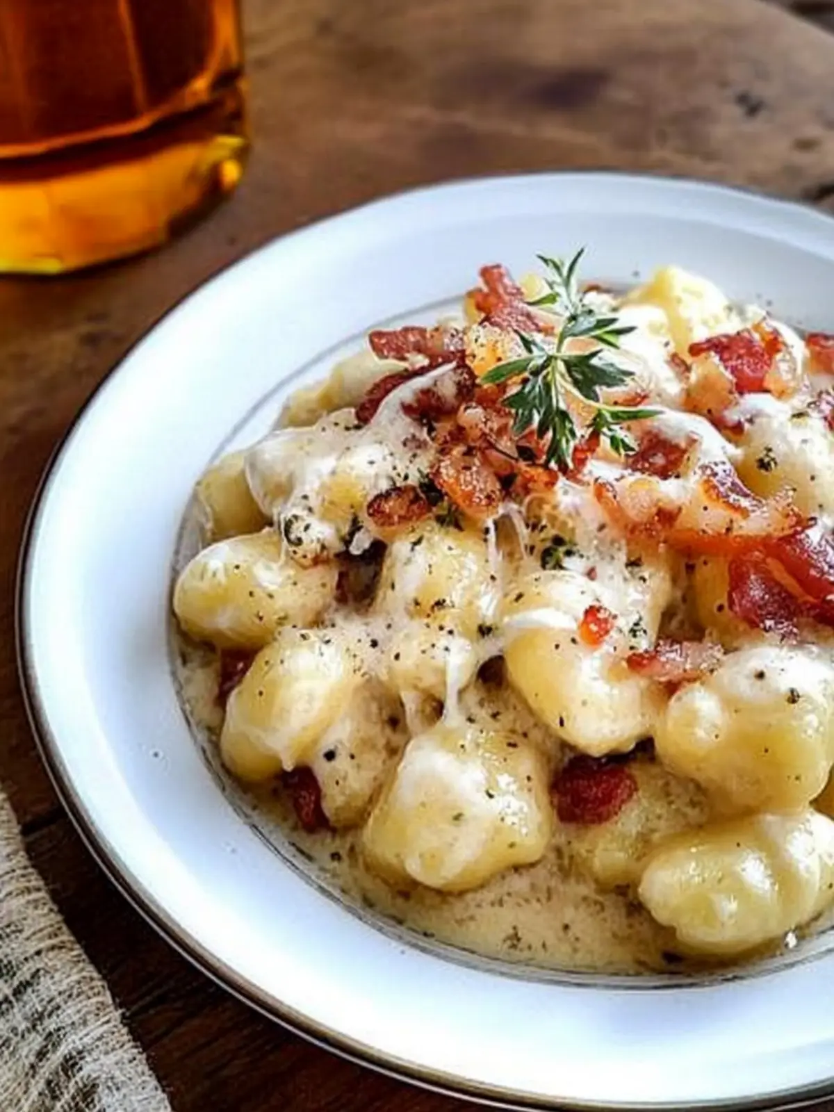 Gnocchi with Bacon Cream Sauce: A Cozy Dinner Delight 5 Gnocchi with Bacon Cream Sauce