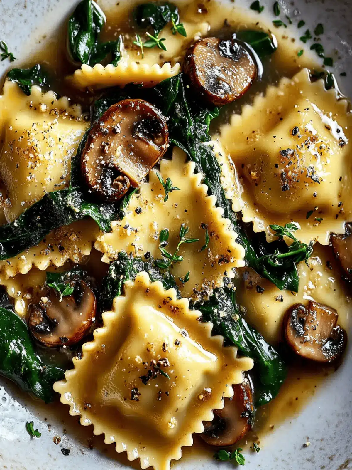Mushroom Ravioli with Spinach: Creamy Comfort in Every Bite 5 Mushroom Ravioli with Spinach