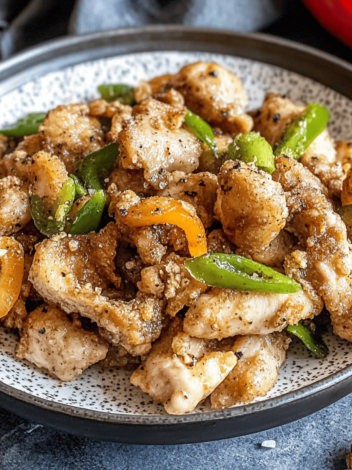 Savory Salt and Pepper Chicken with Vibrant Veggies! 2 Salt and Pepper Chicken