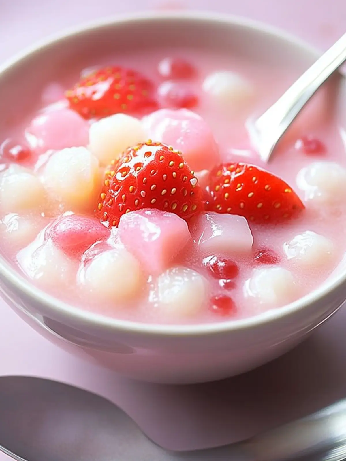 Irresistible Creamy Strawberry Coconut Tapioca Dessert Recipe 2 Creamy Strawberry Coconut Tapioca Dessert