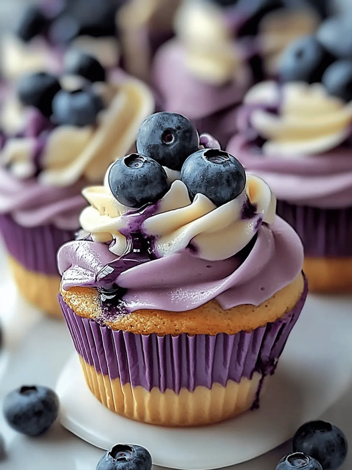 White Chocolate Blueberry Cupcakes That Steal the Show 4 White Chocolate Blueberry Cupcakes
